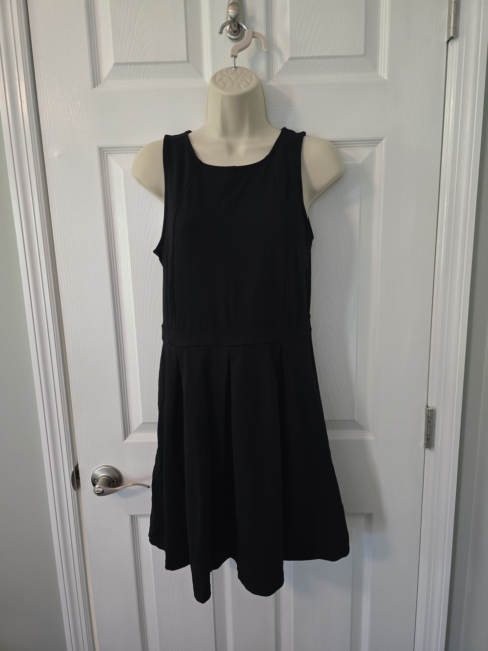 Cynthia Rowley Black Sleeveless Fit-and-Flare Mini Dress
